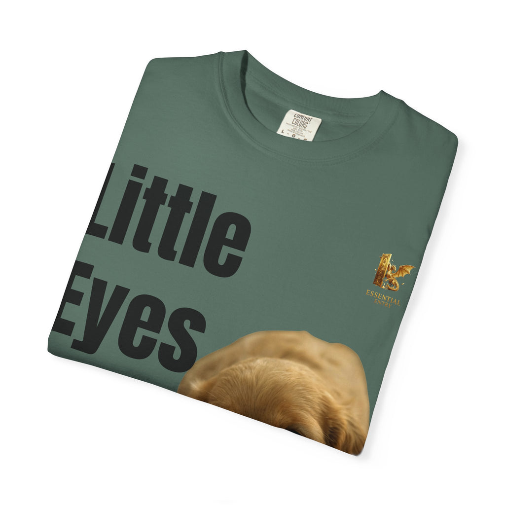 Puppy Dog T-Shirt, Little Eyes Big Love Graphic Tee, Comfort Colors 1717 Cotton