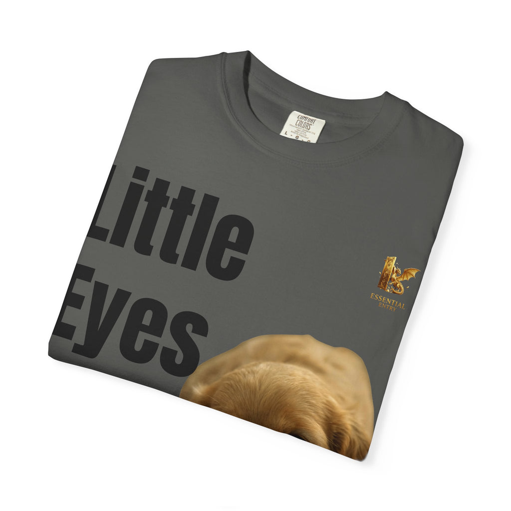 Puppy Dog T-Shirt, Little Eyes Big Love Graphic Tee, Comfort Colors 1717 Cotton