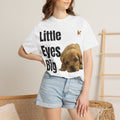 Puppy Dog T-Shirt, Little Eyes Big Love Graphic Tee, Comfort Colors 1717 Cotton