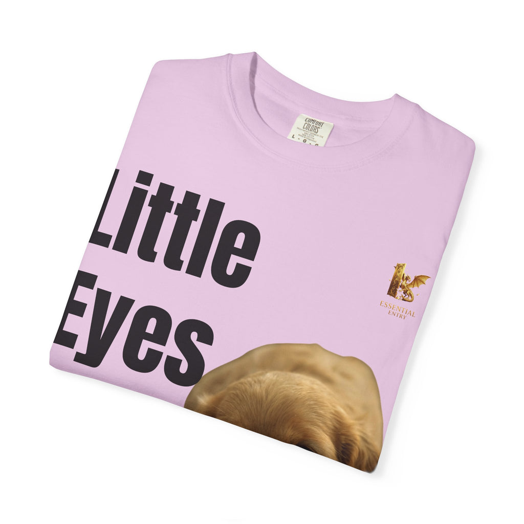 Puppy Dog T-Shirt, Little Eyes Big Love Graphic Tee, Comfort Colors 1717 Cotton