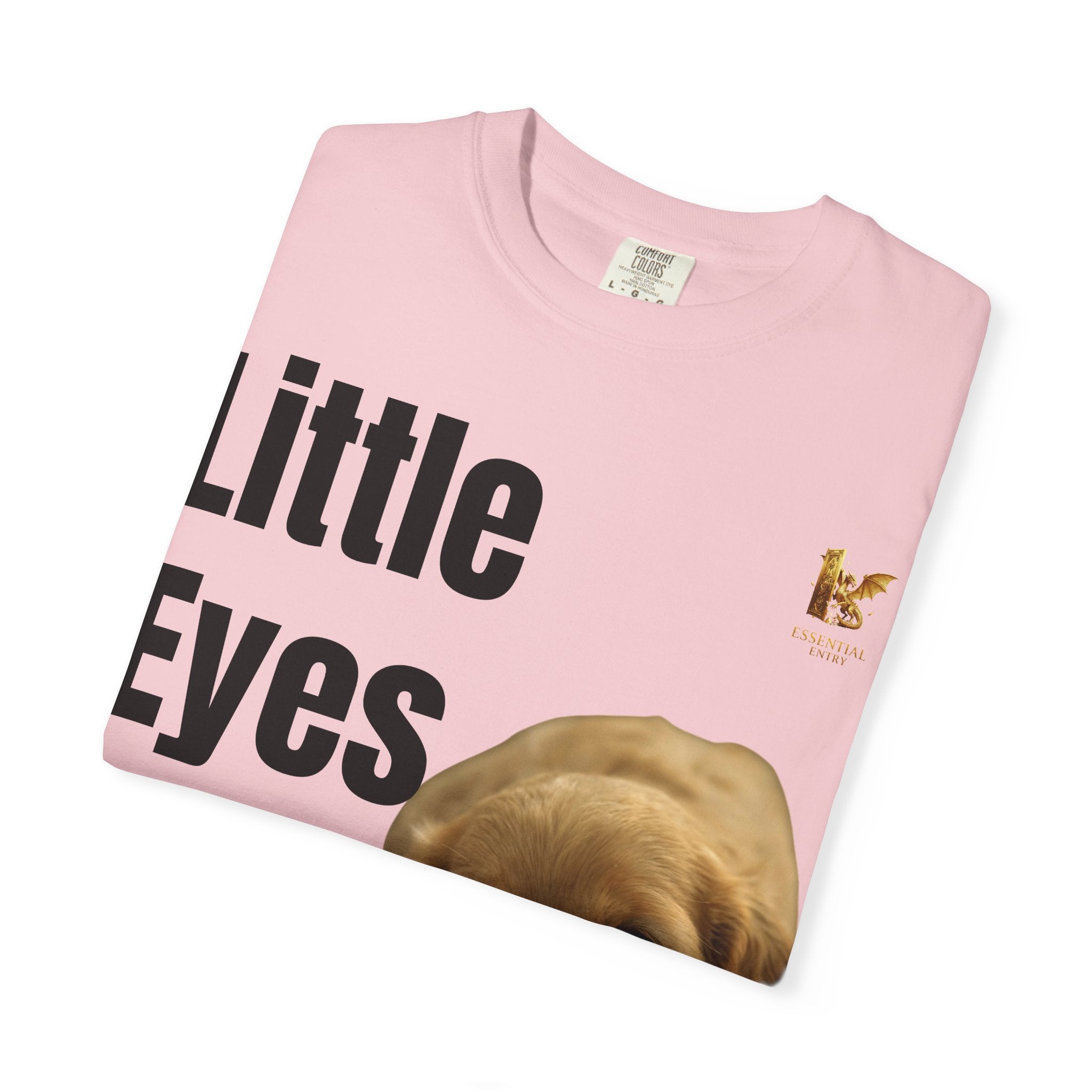 Puppy Dog T-Shirt, Little Eyes Big Love Graphic Tee, Comfort Colors 1717 Cotton
