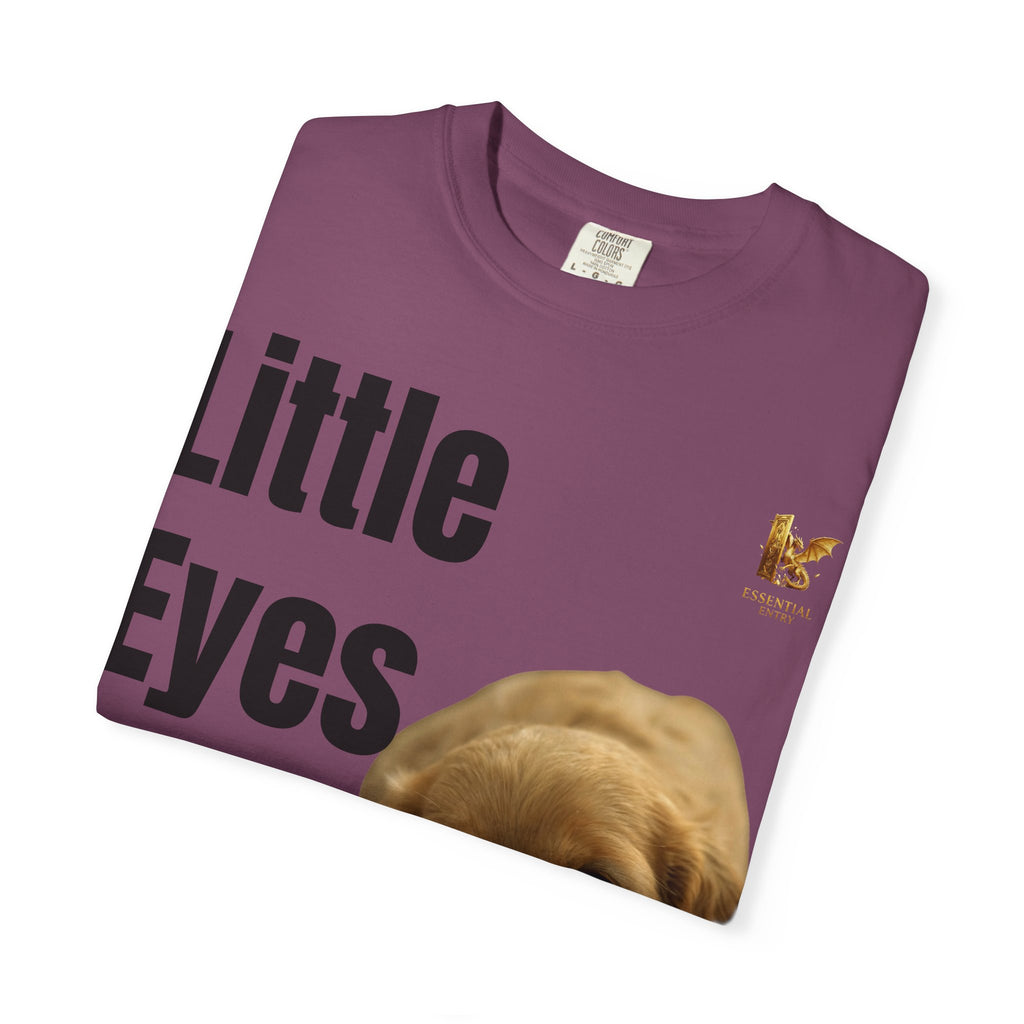 Puppy Dog T-Shirt, Little Eyes Big Love Graphic Tee, Comfort Colors 1717 Cotton