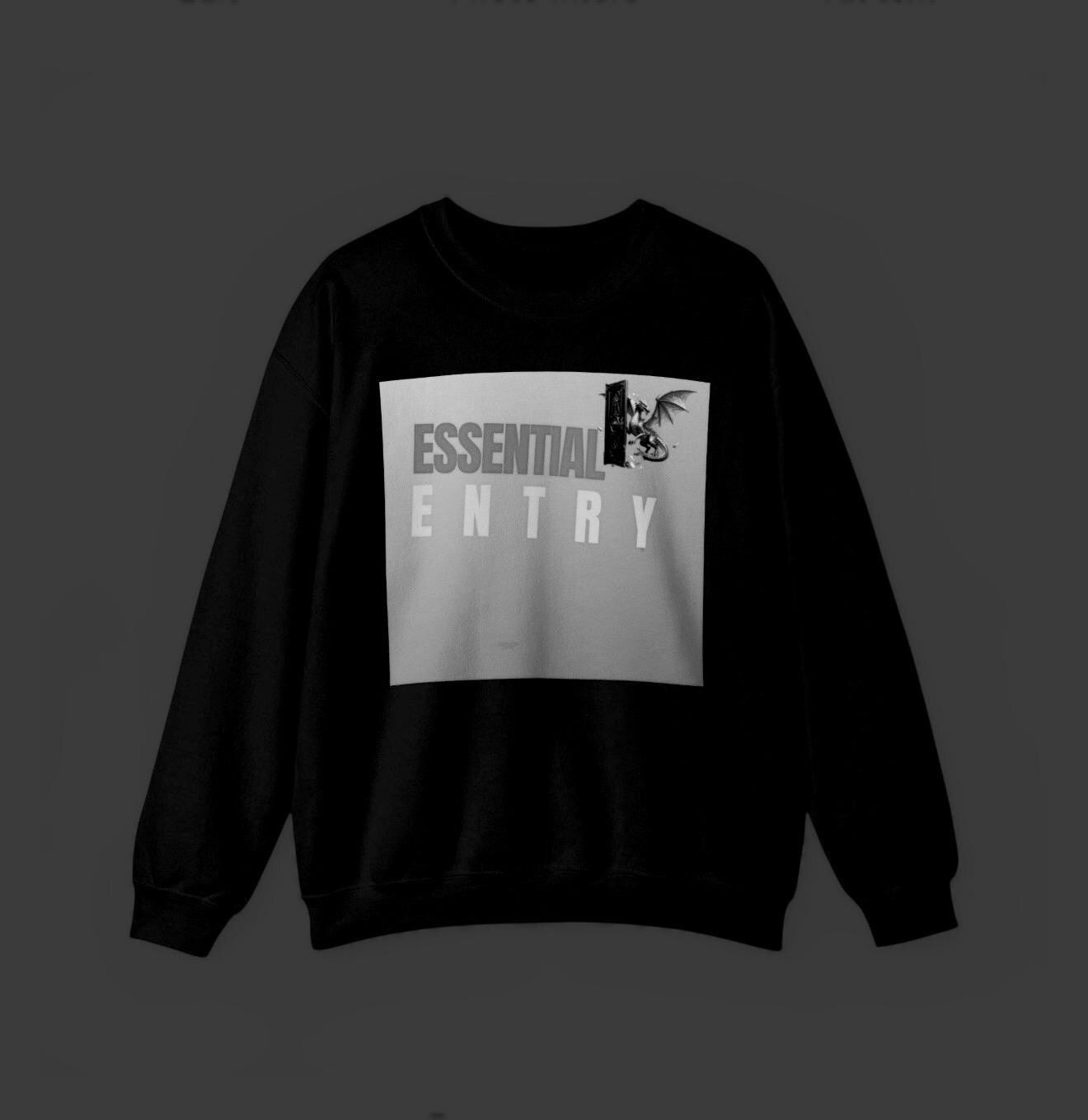 EssentialEntry Dragon Graphic Sweatshirt | Unisex Cotton Blend Streetwear