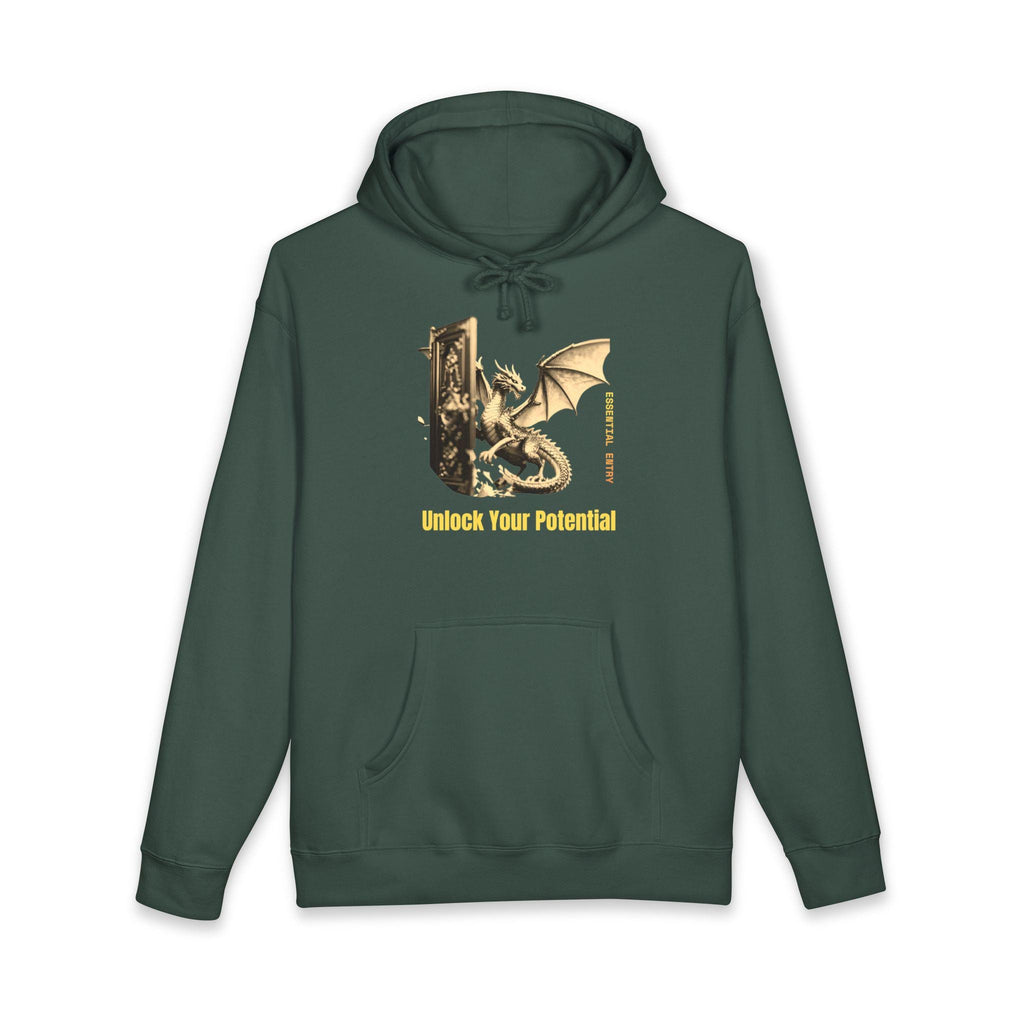 Golden Dragon Hoodie – Heavyweight Fleece Lined Sweatshirt Unlock Potential