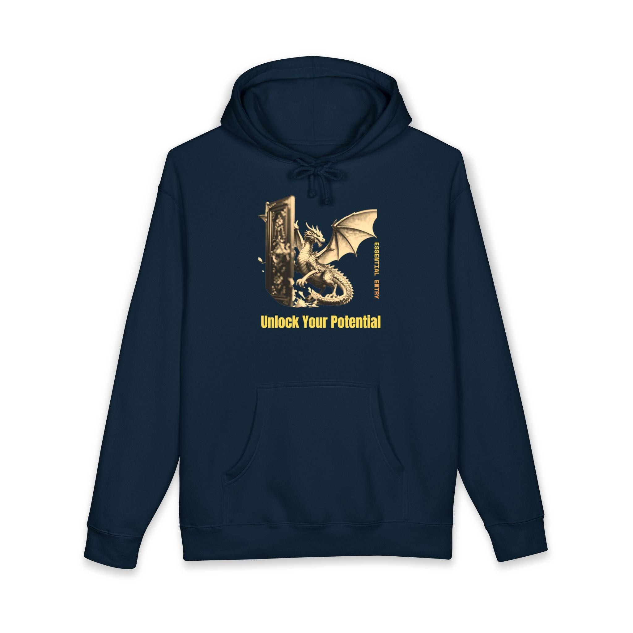 Golden Dragon Hoodie – Heavyweight Fleece Lined Sweatshirt Unlock Potential