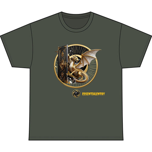 Essential Entry Golden Dragon Unisex Heavyweight Tee”