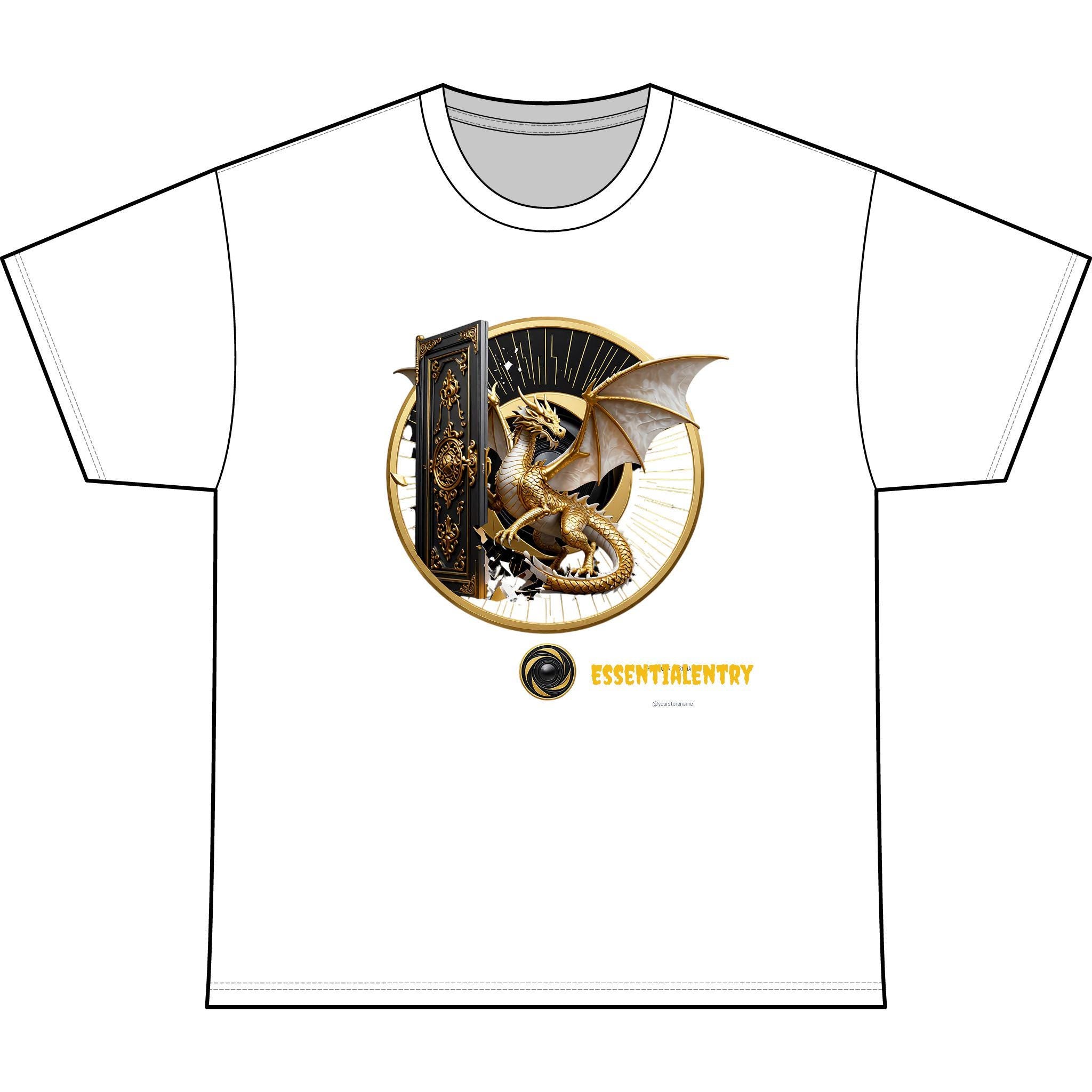 Essential Entry Golden Dragon Unisex Heavyweight Tee”