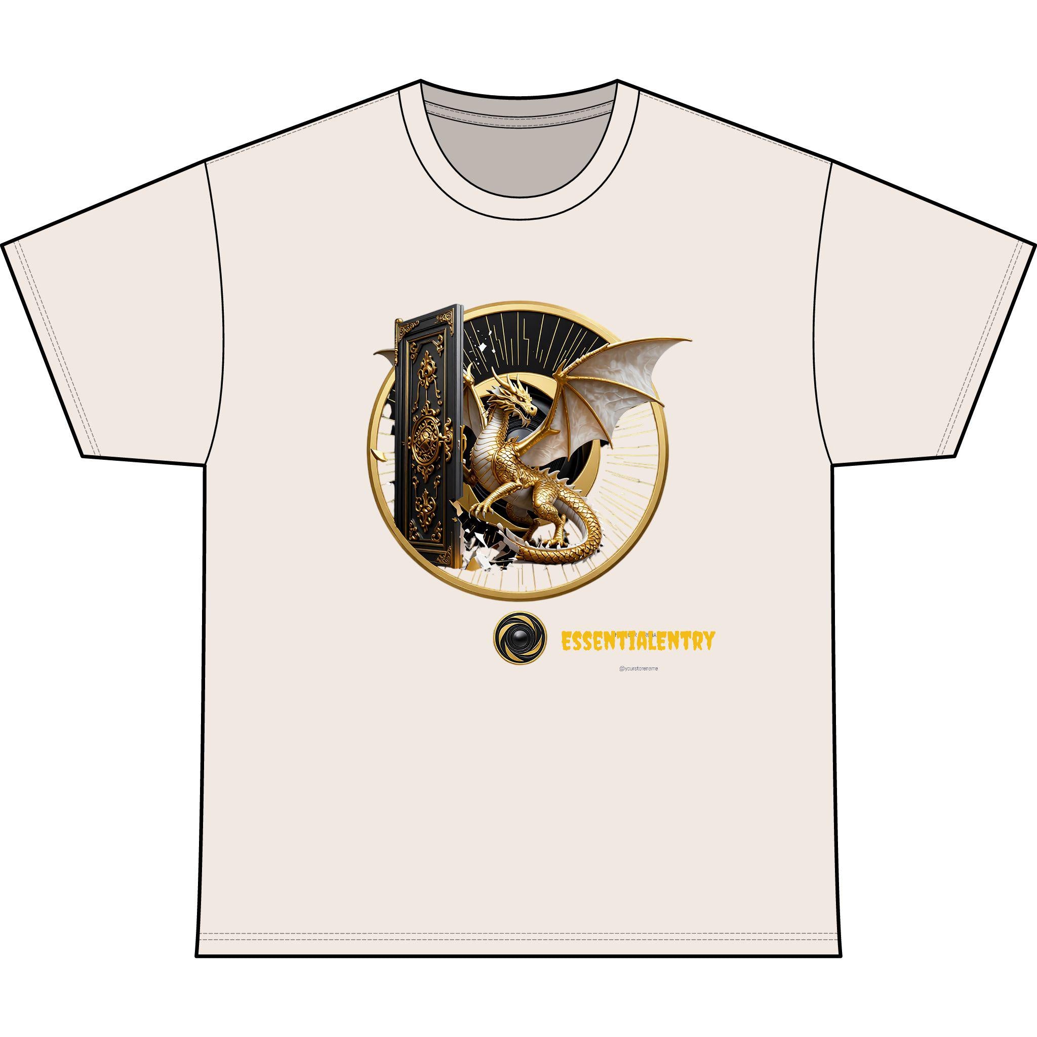 Essential Entry Golden Dragon Unisex Heavyweight Tee”