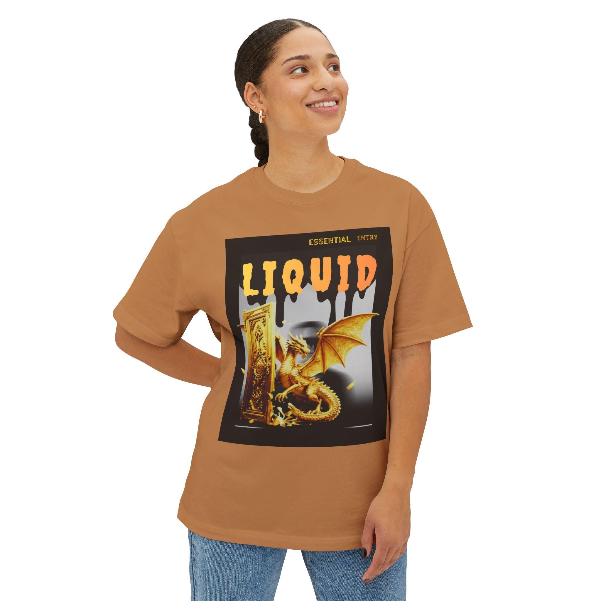 Liquid Dragon Port || Unisex Oversized Boxy Tee