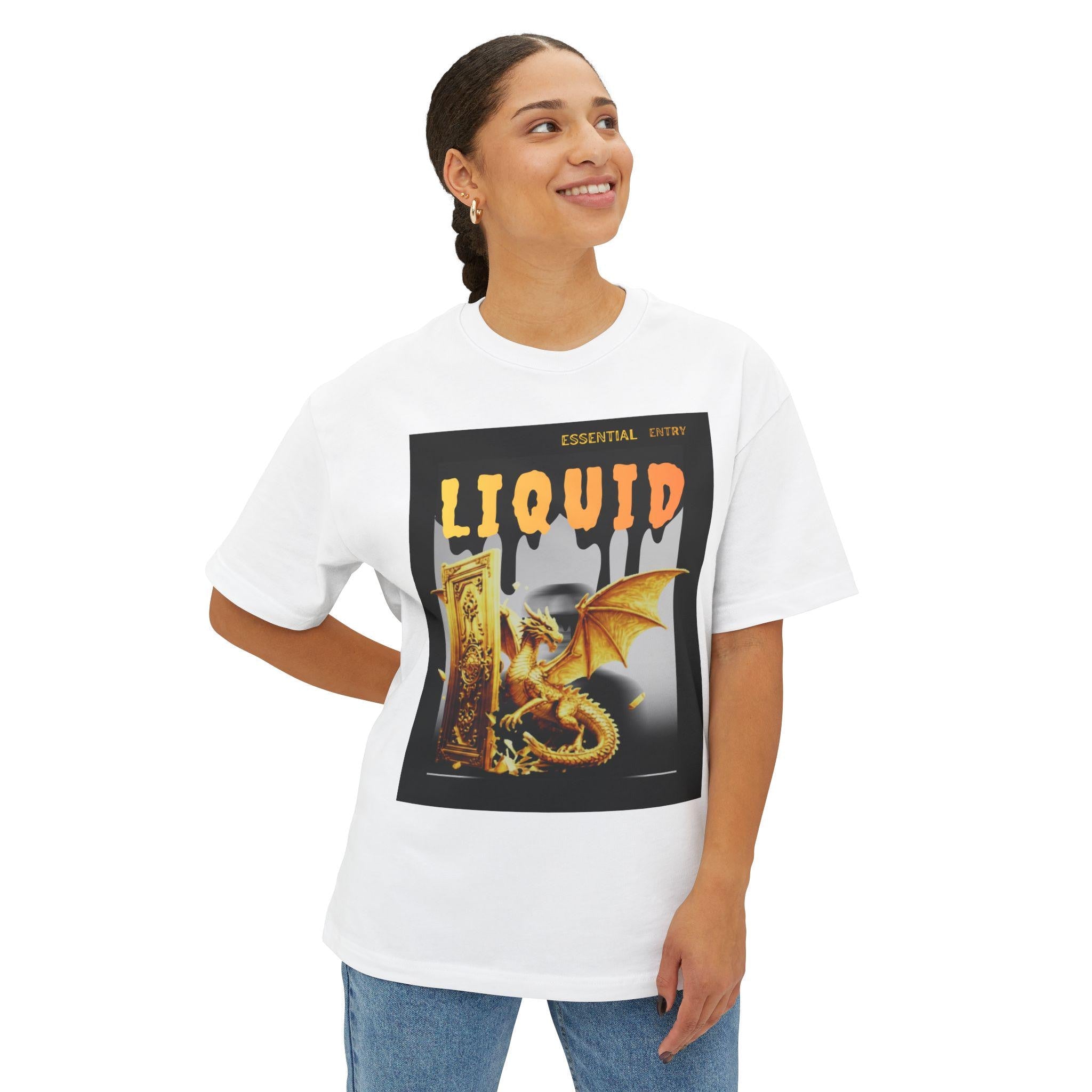 Liquid Dragon Port || Unisex Oversized Boxy Tee