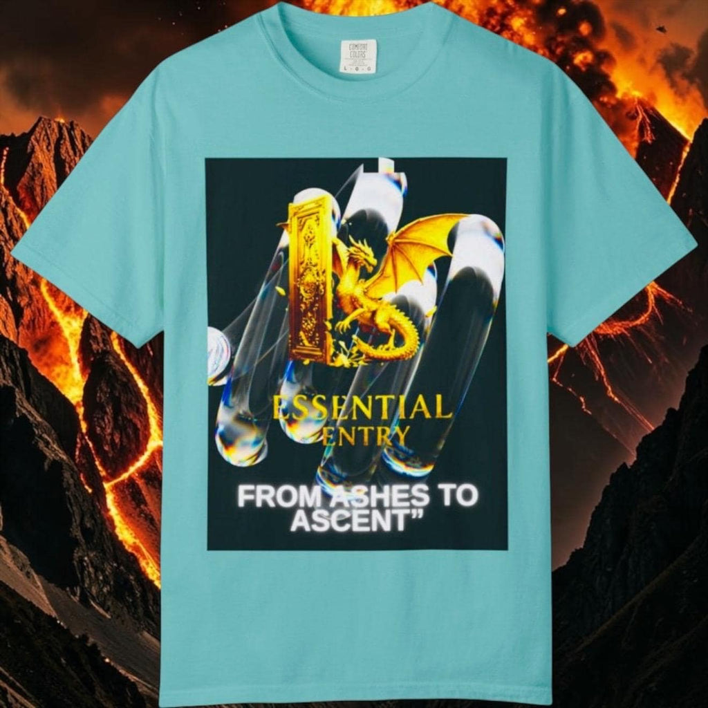 From Ashes to Ascent Dragon Graphic Tee – Cotton Motivational Apparel