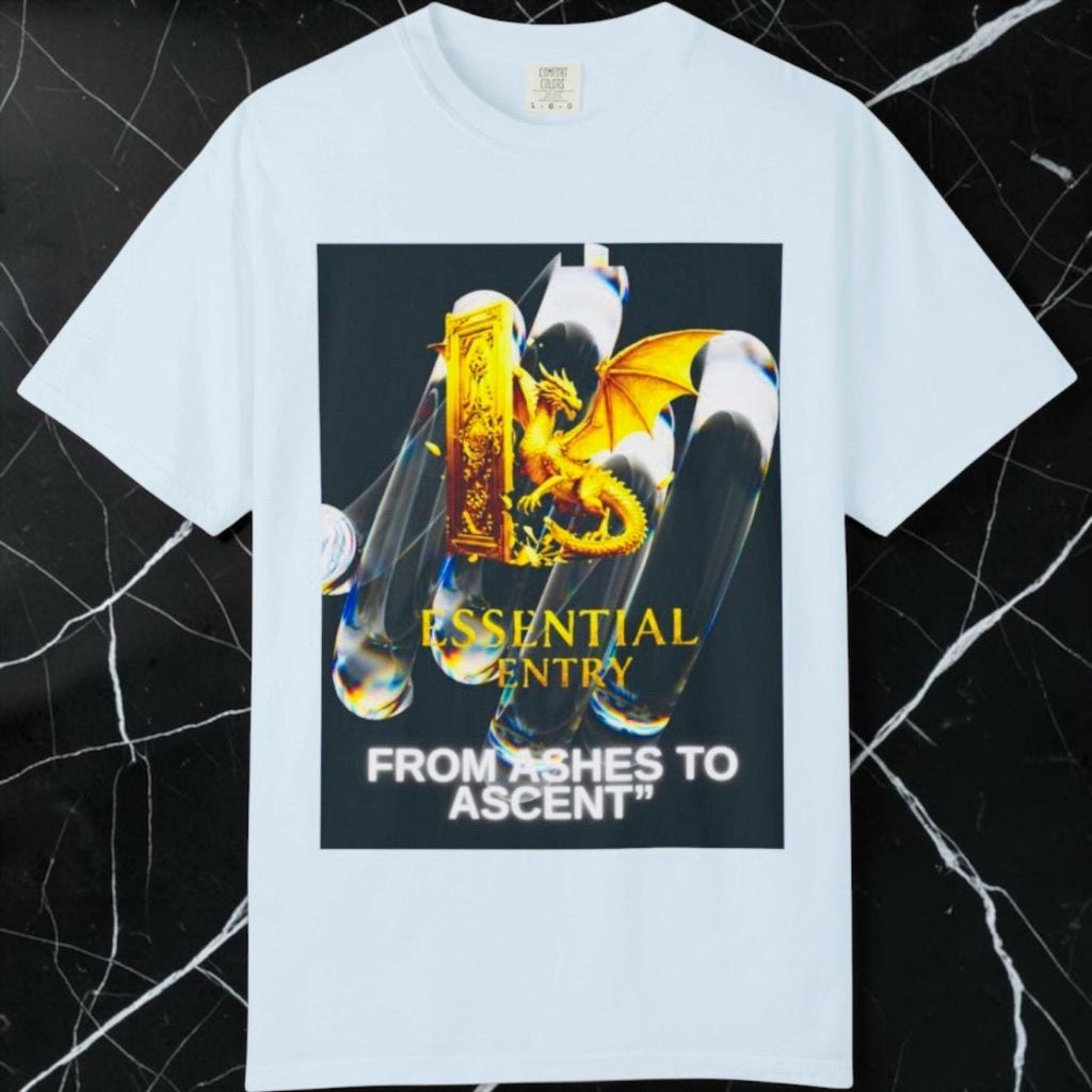 From Ashes to Ascent Dragon Graphic Tee – Cotton Motivational Apparel