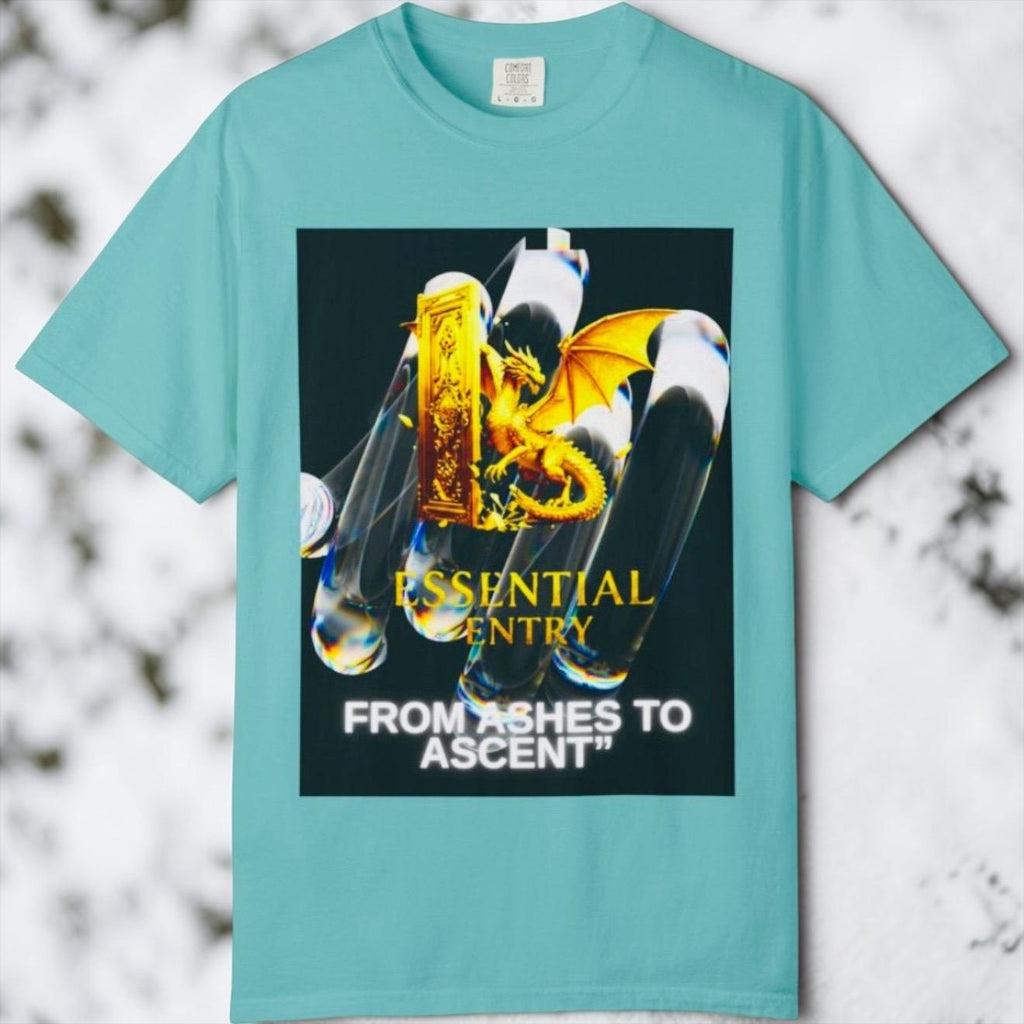 From Ashes to Ascent Dragon Graphic Tee – Cotton Motivational Apparel