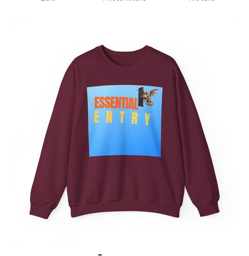 EssentialEntry Dragon Graphic Sweatshirt | Unisex Cotton Blend Streetwear