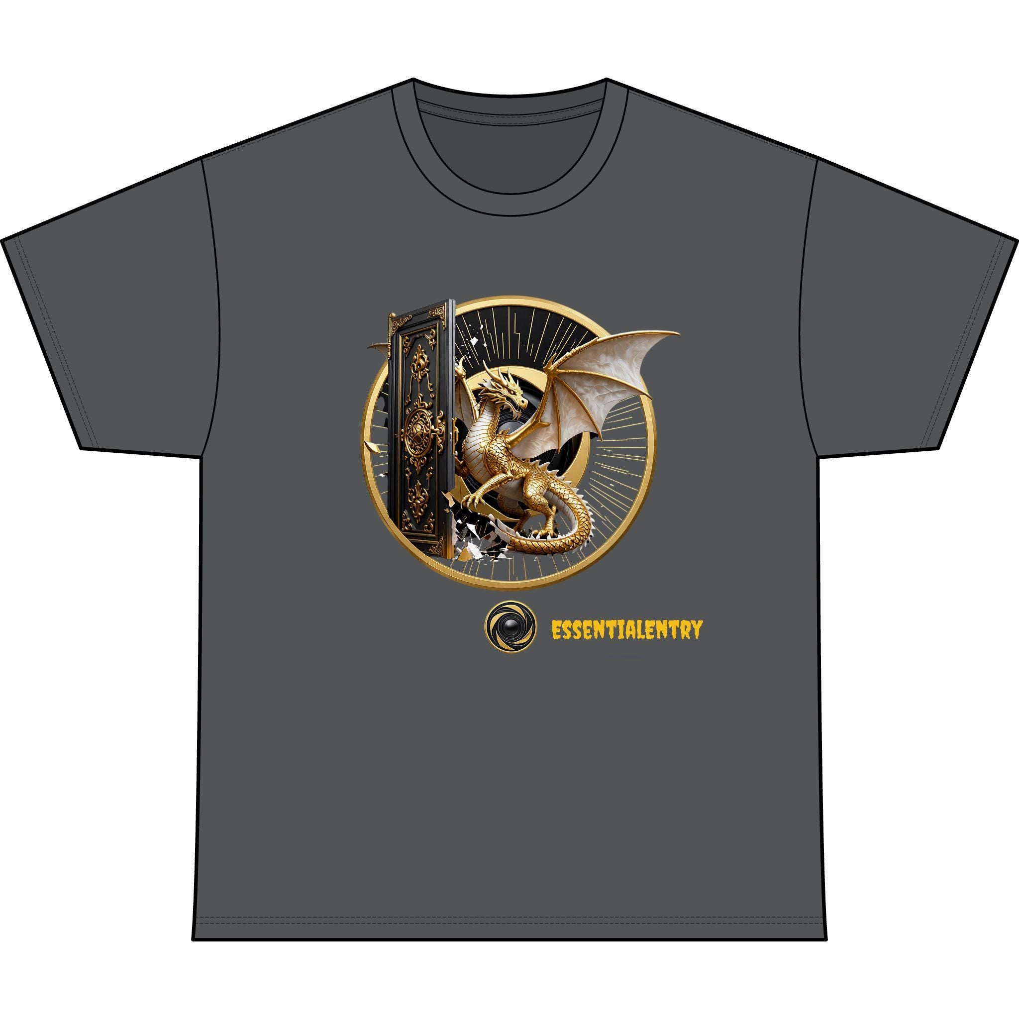 Essential Entry Golden Dragon Unisex Heavyweight Tee”