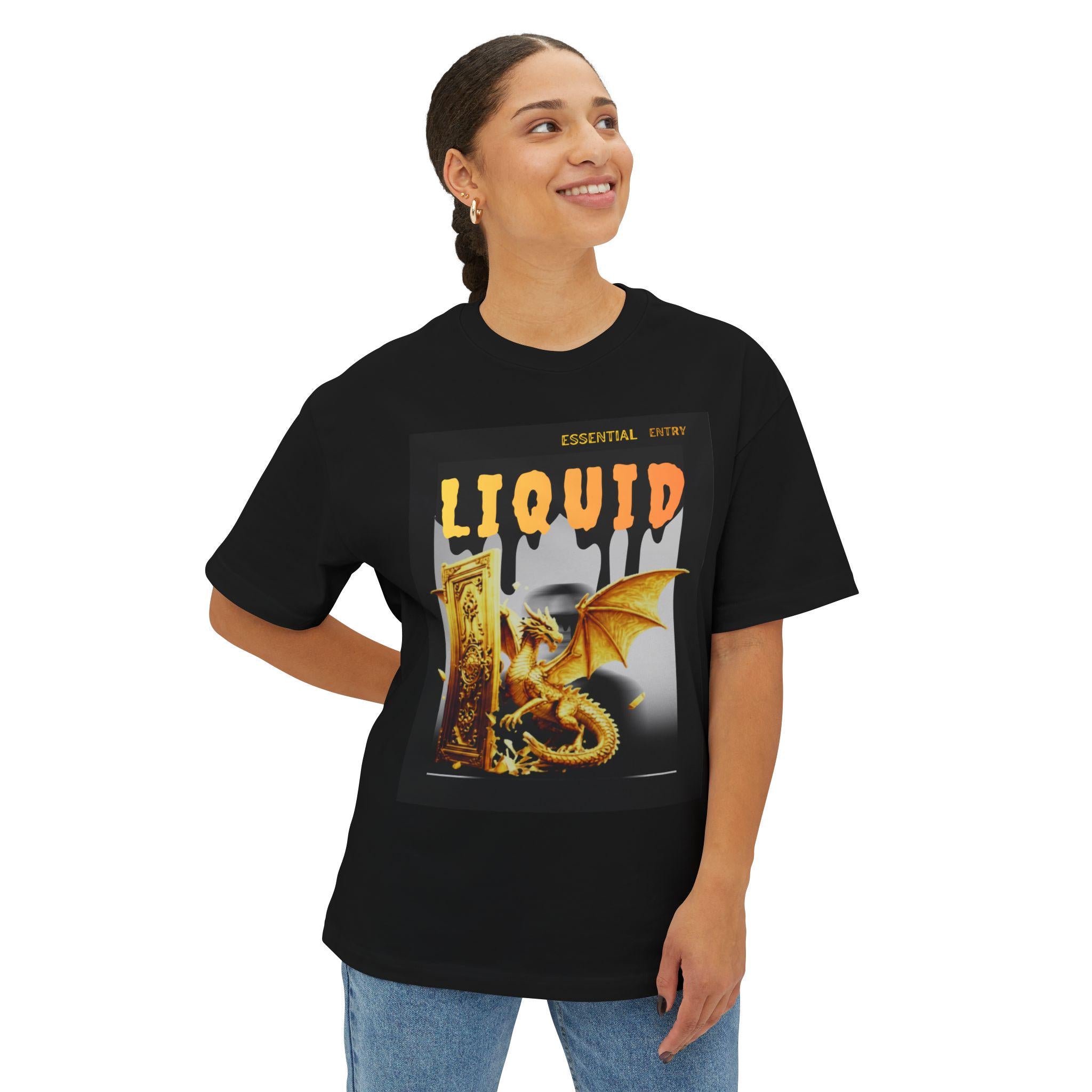 Liquid Dragon Port || Unisex Oversized Boxy Tee