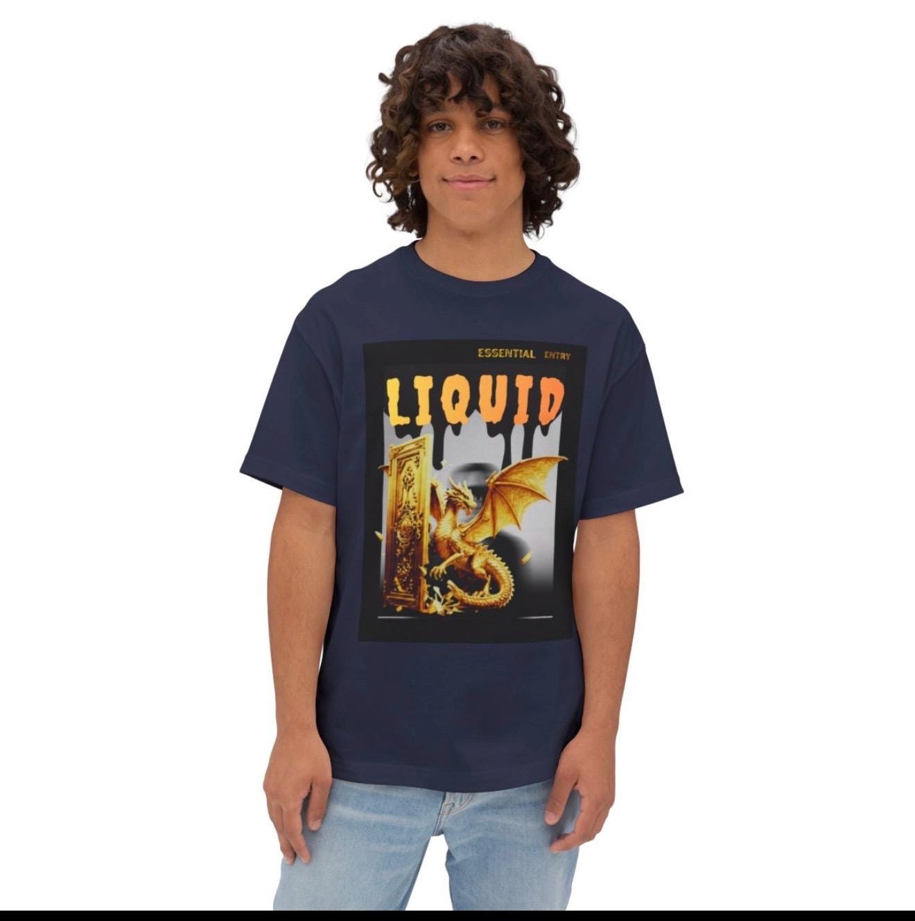 Liquid Dragon Port || Unisex Oversized Boxy Tee