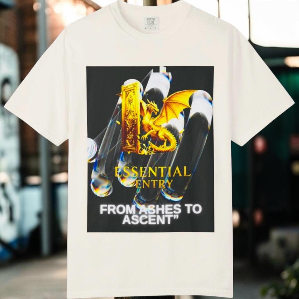 From Ashes to Ascent Dragon Graphic Tee – Cotton Motivational Apparel