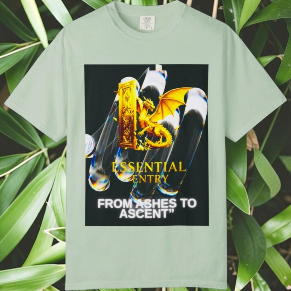 From Ashes to Ascent Dragon Graphic Tee – Cotton Motivational Apparel