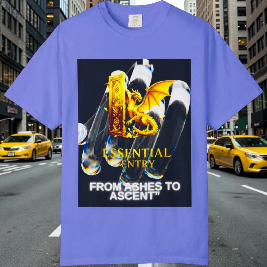 From Ashes to Ascent Dragon Graphic Tee – Cotton Motivational Apparel